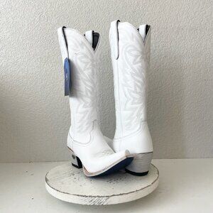 Lane MEGAN MORONEY Smokeshow Womens Cowboy Boots 8.5 White Western Cowgirl Tall